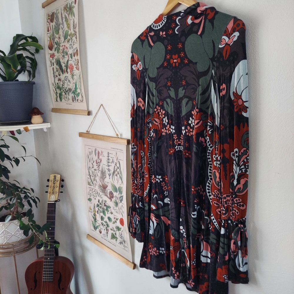 Free People - Small - Floral Mod Patterned Dress
